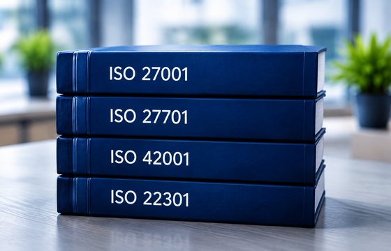 مجموعة من معايير أنظمة الإدارة ISO على مكتب